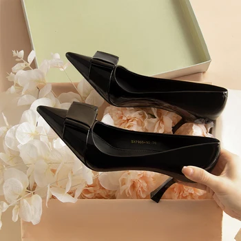 2023 новые модные женские весенне-осенние банкетные рабочие тонкие туфли для девочек DY4500