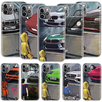 Спортивный автомобиль Boy See Jdm Drift Kid lPhone Для Apple Iphone 13 14 Pro Max 12 Mini 11 Case X XS XR 8 Plus 7 6 6S SE 2020 5 5S Чехол