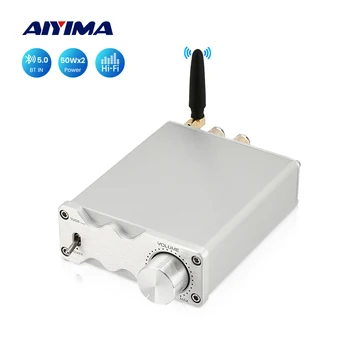 AIYIMA Mini Bluetooth 5,0 Усилители Мощности TPA3116 HiFi Аудио Усилитель 50Wx2 Стерео Звук Amplificador Home Audio Amplify