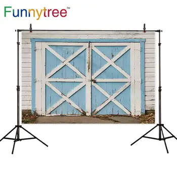 Фон Funnytree для фотостудии сарай деревянная дверь ферма склад профессиональный фон photobooth фотоколл напечатан