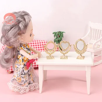 1 комплект мини-украшений для кукольного домика, туалетное зеркало, расческа, украшение модели, украшение сцены съемки