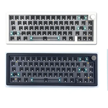 GMK67 Комплект механической клавиатуры с RGB подсветкой с возможностью горячей замены Беспроводная связь Bluetooth 2.4 G с 3 режимами на заказ, сделанная своими руками Клавиатура