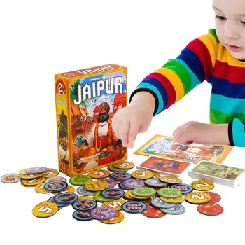 Семейная стратегическая игра в Джайпур, торговая игра для двух игроков, игра для семейных вечеринок, семейная родительско-детская игра для мальчиков