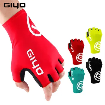 Профессиональные Перчатки для шоссейного велосипеда унисекс с полупальцами, велосипедные гоночные велосипедные перчатки, мужские спортивные лайкровые женские противоскользящие перчатки для скалолазания, силикон