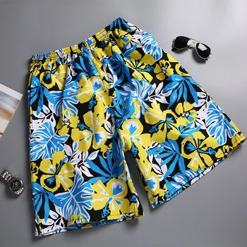 Мужские летние новые шорты Пляжные брюки Свободные Удобные дышащие гавайские спортивные шорты с 3D принтом, шорты с рисунком купальника