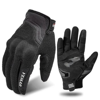 Мотоциклетные перчатки Для мужчин и женщин для мотокросса, легкая перчатка с сенсорным экраном для мото вождения, легкая перчатка S-2XL
