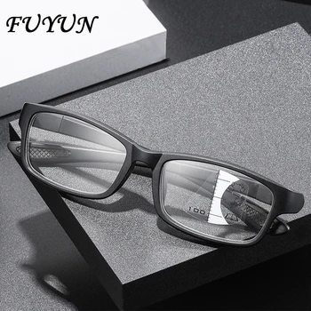 Мужские прямоугольные очки для чтения в стиле ретро, Модные мужские деловые оптические очки с синим светом, Новые Литературные очки + 100 ~ + 150