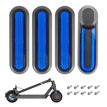 4x Крышка колеса, Колпачок ступицы, Защитные оболочки, Светоотражающие наклейки для Xiaomi Mi Electric Scooter Pro 2 M365, Аксессуары для скутеров