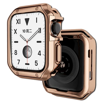 Чехол для Apple Watch Case 45 мм 41 мм 44 мм 40 мм 42 мм 38 мм TPU Аксессуары для бампера Защитная Пленка для Экрана iWatch case Series 7 6 5 4 3 SE