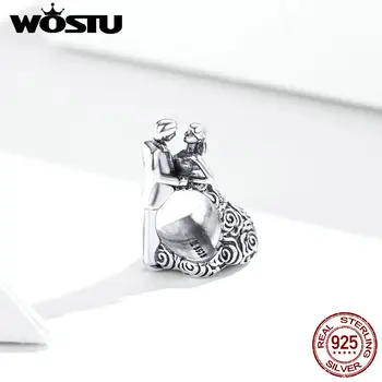 WOSTU 2020 Новый Оригинальный свадебный браслет из бисера с подвесками из серебра 925 пробы Браслет из бисера для женщин diy fashion jewelry make
