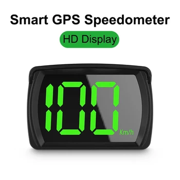 Универсальный HUD Smart Car Head up Дисплей GPS HUD Цифровой Спидометр Автомобильные Электронные Аксессуары KMH HD Дисплей Крупным Шрифтом MPH