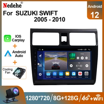 2 Din CarPlay Android Радио Для Suzuki Swift 2003 2005 2007 2008 -2010 Авто Стерео Автомобильный Мультимедийный GPS Головное устройство Авторадио 4G DSP