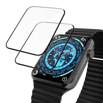 Мягкое Стекло для Apple Watch series 7 45 мм 41 мм iWatch 6 5 4 3 se 44 мм 40 мм 42 мм 38 мм 9D HD Полнослойная Защитная пленка для экрана Apple watch