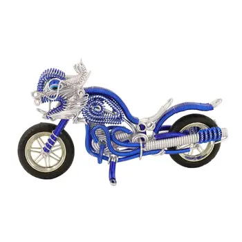 Настольная модель мотоцикла, настольный металлический сувенир, креативное произведение искусства, Декоративная игрушка, фигурка мотоцикла, Коллекционный подарок на день рождения