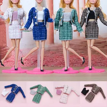 Элегантное женское платье для куклы длиной 30 см, аксессуары для переодевания, одежда, костюм для девочек-кукол 1/6, одежда для игрушек для кукольного домика E6Y6