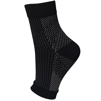 Бандаж для голеностопного сустава, поддерживающий рукав, Пятку, Трикотажные Компрессионные носки для спорта, футбола и фитнеса