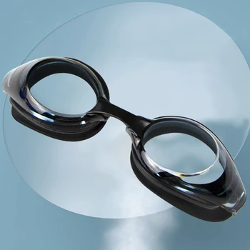Силиконовые очки для плавания, 1 шт., универсальные очки для дайвинга для взрослых, противотуманные, УФ-очки, профессиональные красочные силиконовые очки для плавания