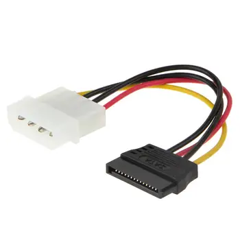 Serial ATA SATA 4 Pin IDE Molex на 1/2/3 15 контактного кабеля адаптера питания жесткого диска Горячая акция по всему миру