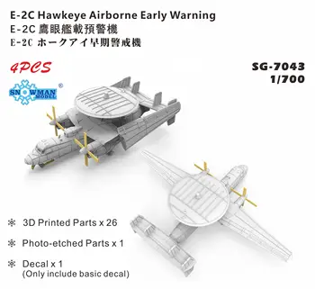 Снеговик SG-7043 1/700 E-2C Hawkeye Airborne Раннее предупреждение