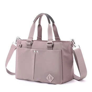 Модный Простой дизайн, женская повседневная сумка-тоут, женская сумка большой емкости, высококачественная водонепроницаемая ткань, женская сумка через плечо