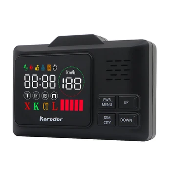 автомобильный детектор rader Русский антирадар GPS автомобильный черный ящик karadar радар-детектор 360 светодиодный дисплей скорости антирадар-детектора