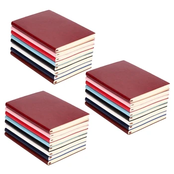 3X6 цветов в случайном порядке Мягкая обложка из искусственной кожи блокнот для записей Дневник на 100 страниц с подкладкой