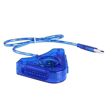 Адаптер игрового контроллера USB двухпортовый контроллер для преобразования USB-адаптера в ПК Поддержка Windows XP, VISTA, WIN7 (32 бита) для PS1/PS2
