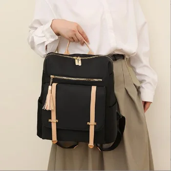 Горячая распродажа, модный Водонепроницаемый Оксфордский рюкзак с кисточками, женские повседневные сумки на плечо большой емкости, Школьная сумка для ноутбука, Дорожные рюкзаки