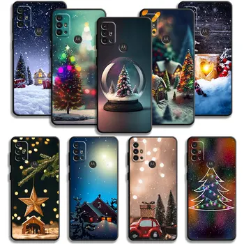 Чехол-Музыкальная Шкатулка Merry Christmas Tree Для Motorola G200 G60 G50 G31 G30 G22 G9 G8 Power Lite Plus Edge 20Lite 30 One Fusion