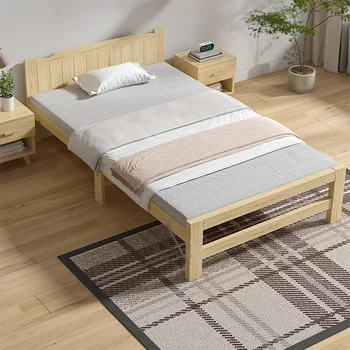 Складная кровать для девочек Patio King Size из дерева Kawaii, современный каркас кровати, двуспальная кровать в скандинавском стиле, Дешевая Кама-мебель для спальни