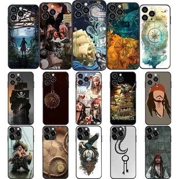 NY-72 Мягкий чехол Pirates Of The Carrabbian для OPPO A3S A12E A52 A72 A92 A53S A53 A32 A33 A1 A83 A85 A15 A15S A35 A1K A5