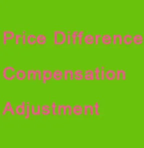 Компенсация разницы в цене корректировка Дополнительная плата свяжитесь с продавцом