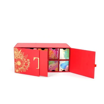 Индивидуальный продукт, изготовленный по индивидуальному заказу, Подарочная коробка с шоколадным Адвент-календарем с логотипом, Упаковочная Бумажная коробка