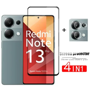 закаленное стекло 4в1 для Redmi Note 13 Pro 4G Экранное стекло Redmi Note 13 Pro Защитная пленка для объектива телефона Redmi Note 13 Pro
