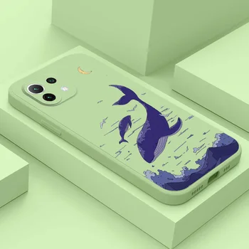 Чехол для телефона Funda для Xiaomi Redmi Note 11 11T Pro PLUS + 11S 5G 4G Чехол для телефона dolphin