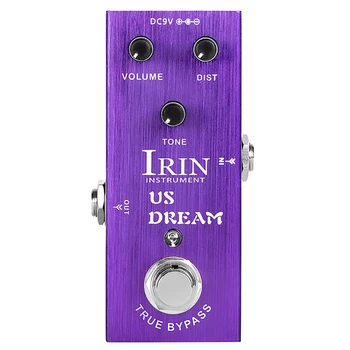 IRIN 1Set Гитарный эффектор Электрогитара American Distortion Effector Матовый фиолетовый