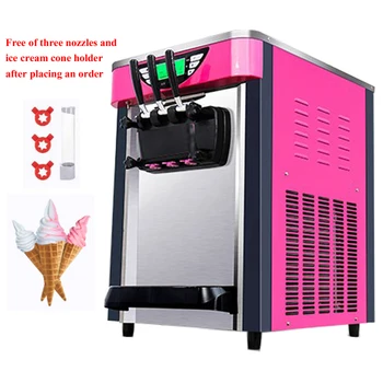 Коммерческая машина для производства мороженого с английской операционной системой Машина для приготовления мороженого для производителей молочного чая в магазине мороженого