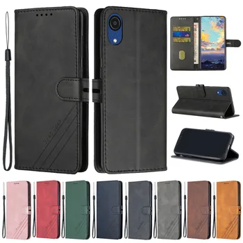 Для Samsung Galaxy A03 Core Case Кожаный Флип-чехол для Samsung A03 Core SM-A032F Чехол для телефона Ретро Магнитный чехол-бумажник