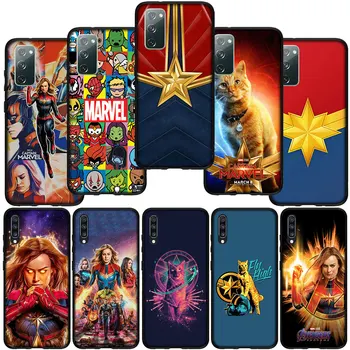 Супергерой Капитан Марвел Чехол для Телефона Samsung Galaxy Note 20 Ultra 10 S10 Lite S9 Plus A71 A70 A02S A11 A6 С мягким Корпусом