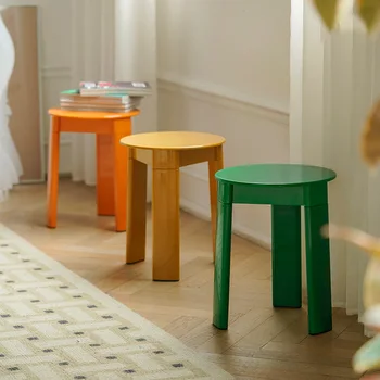 Креативный стул Nordic Home Гостиная Современный Минималистичный Низкий Маленькие Круглые предметы домашнего обихода Практичная фирма по Дропшиппингу