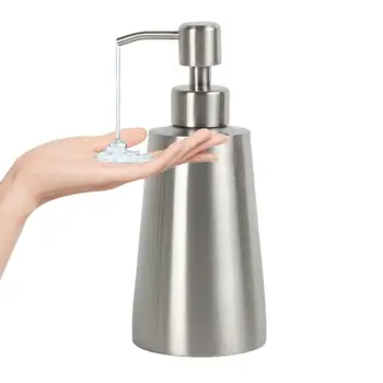 Дозатор мыльного насоса Бутылка из нержавеющей стали для заправки шампуня Гель для душа Жидкость для рук Контейнер для хранения Кухонная Бутылка для жидкости