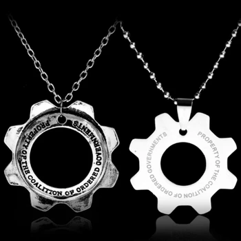 Ожерелье Game War Machine из сплава Reaction FurnaceFashion из нержавеющей стали Для мужчин и женщин, подарок для поклонников Necklac