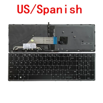 Новая американо-испанская клавиатура для ноутбука с подсветкой HP ZBOOK 15 G3 G4 ZBOOK 17 G3 G4 Замена ноутбука