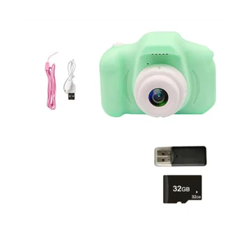 Детская мини-цифровая камера 1080P HD-камера (зеленая)