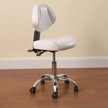 Парикмахерское кресло для салона красоты со спинкой, ассистент врача, медсестры, Стоматологический стул для подъема полости рта, поворотная скамья, коммерческая мебель