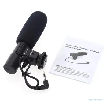 Универсальный микрофон 3,5 мм, внешняя стереосистема для видеокамер, цифровая Видеокамера, прямая поставка