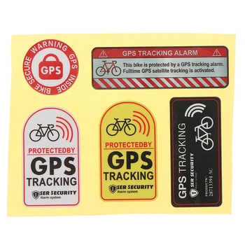 Наклейка с сигнализацией GPS-слежения, светоотражающая наклейка с предупреждением о велосипеде, противоугонная наклейка для мотоцикла, скутера, автомобиля