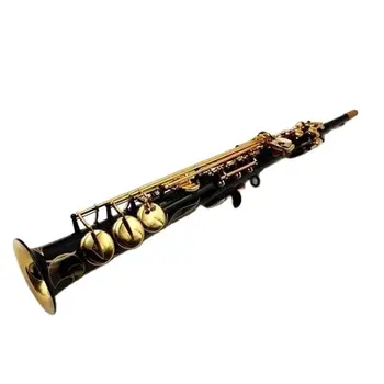Прямой черный сопрано-саксофон S-901B Tune музыкальные инструменты доставка профессионального уровня