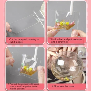 Нанопленка для воздуходувки пузырей, Уникальные принадлежности для изготовления воздушных шаров ручной работы, снятие стресса, поделки из воздушных шаров, пузырчатая лента, прямая поставка