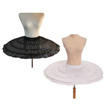 Женская белая пышная полуприлегающая нижняя юбка, балетная юбка для женщин, Полуприлегающая нижняя юбка, эластичный кринолин для свадьбы